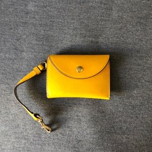 Jcrew Coin/Card Wallet with attachable strap Clasp